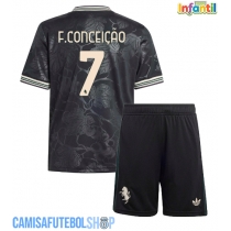 Camisa de time de futebol Juventus Francisco Conceicao #7 Replicas 3º Equipamento Infantil 2025-26 Manga Curta (+ Calças curtas)